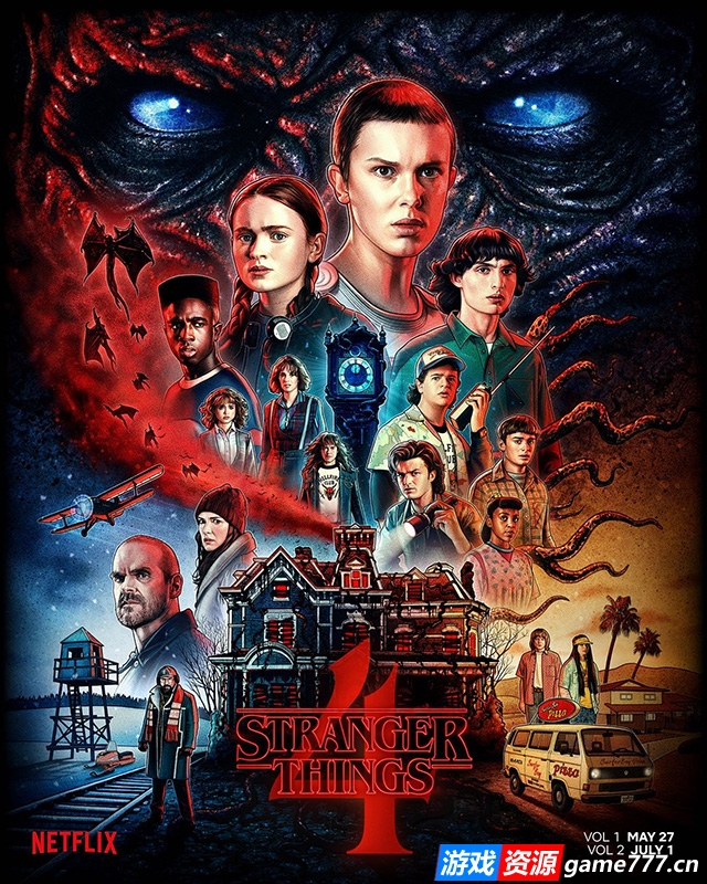 经典美剧《怪奇物语》第1-4季 2016 全34集 中文字幕 2160P 4K MP4 MKV 网盘下载