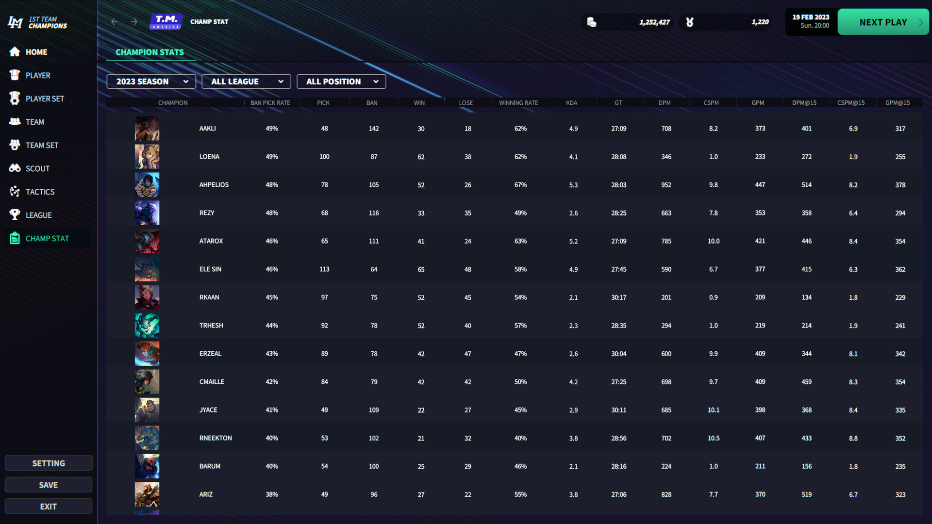 电竞经理2023/League Manager 2023(Ver1.15+集成最新战队)