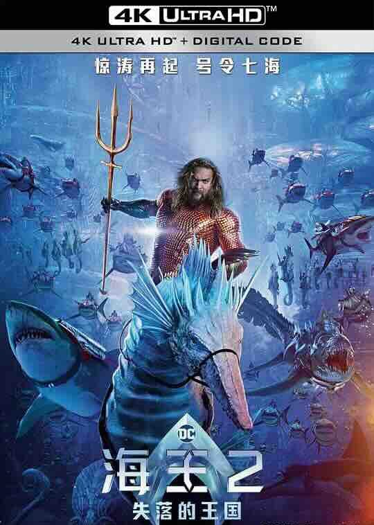 【4K电影】 海王2:失落的王国 Aquaman and the Lost Kingdom (2023) / 海王与失落的王国 / 水行侠 失落王国(台) / 水行侠与失落王国(港) / 潜水侠2 / 水人2 / Aquaman 2 / 4K电影下载 / 2160p
